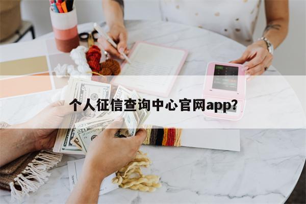 个人征信查询中心官网app？