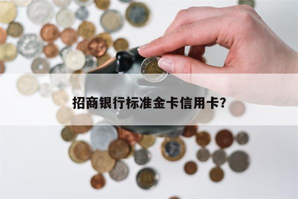 招商银行标准金卡信用卡?