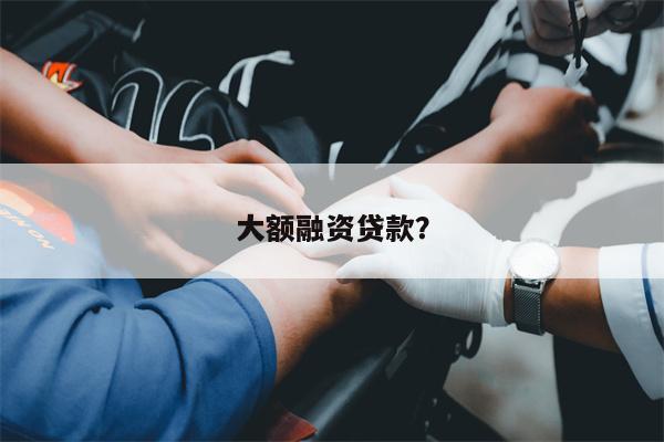 大额融资贷款？