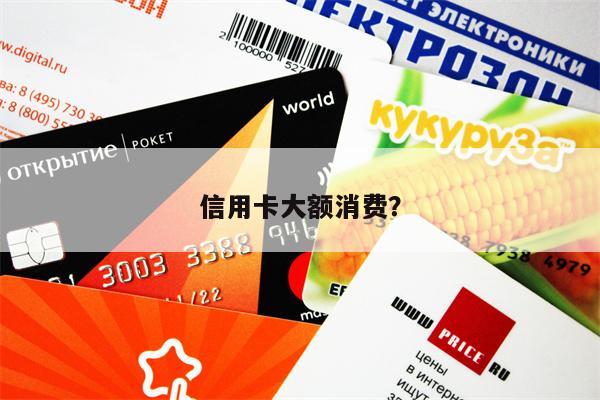 信用卡大额消费？