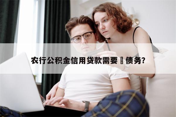 农行公积金信用贷款需要査债务?