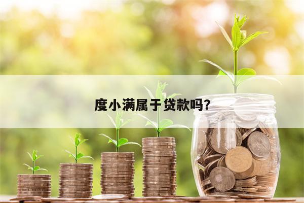 度小满属于贷款吗？