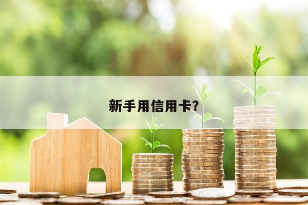 新手用信用卡?