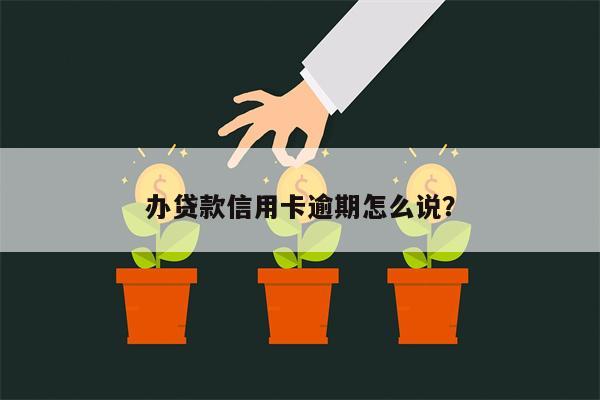 办贷款信用卡逾期怎么说？