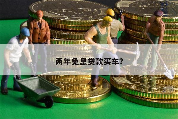 两年免息贷款买车？