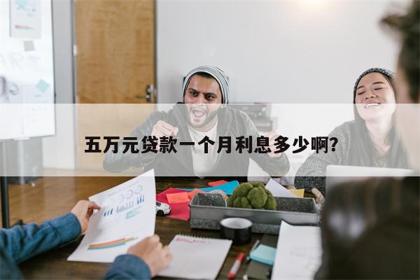 五万元贷款一个月利息多少啊？