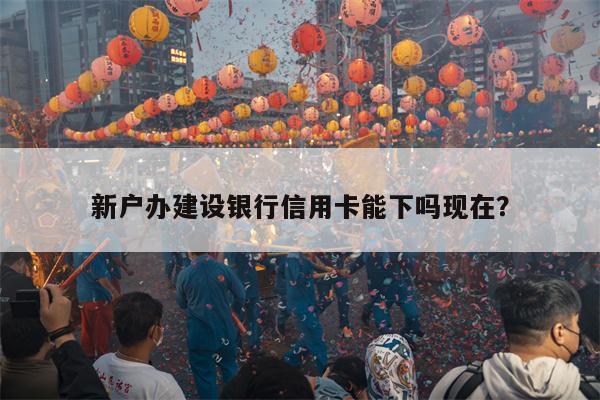新户办建设银行信用卡能下吗现在?