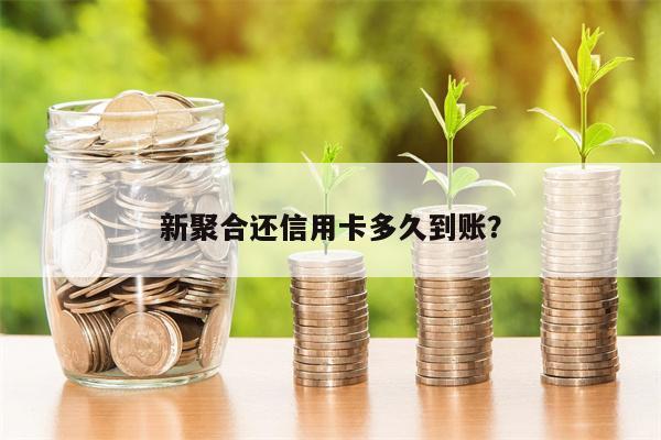 新聚合还信用卡多久到账?