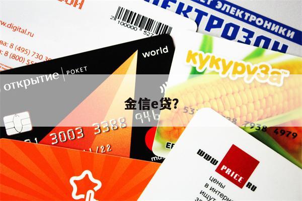 金信e贷?