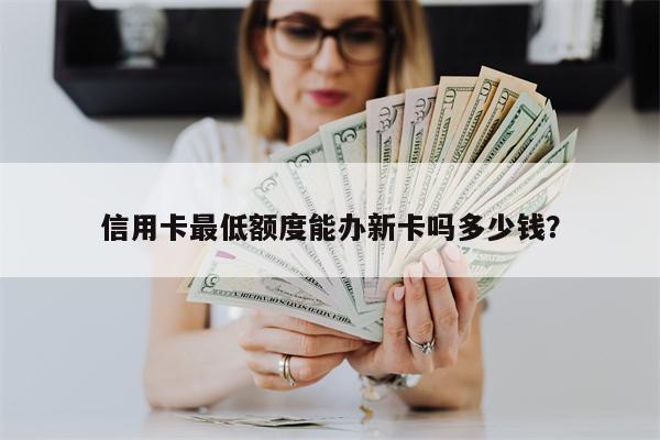 信用卡最低额度能办新卡吗多少钱?