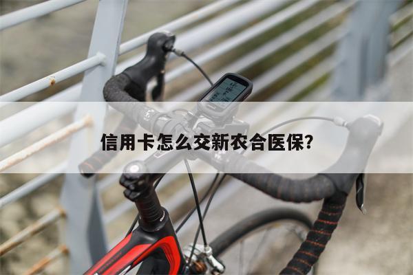信用卡怎么交新农合医保？