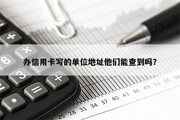 办信用卡写的单位地址他们能查到吗？