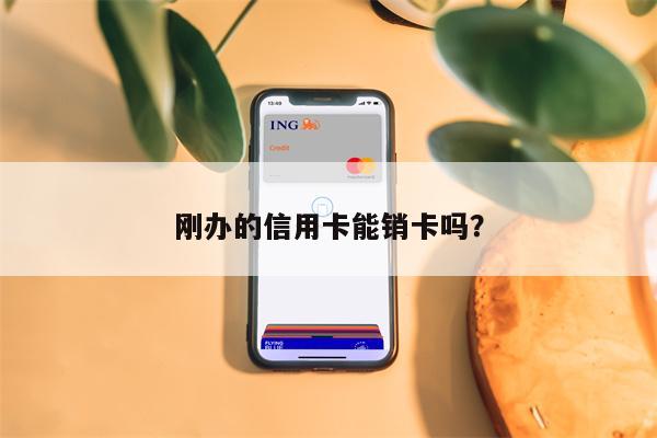 刚办的信用卡能销卡吗?