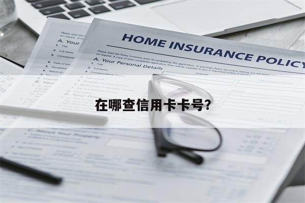 在哪查信用卡卡号？