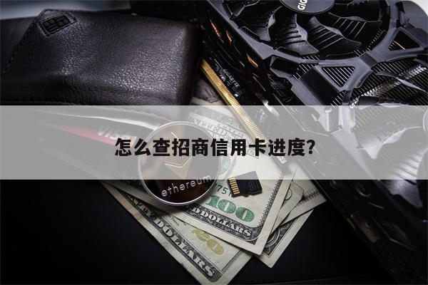 怎么查招商信用卡进度？
