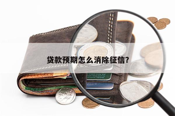 贷款预期怎么消除征信?