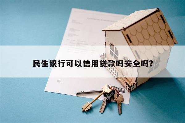 民生银行可以信用贷款吗安全吗?