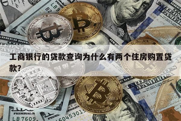 工商银行的贷款查询为什么有两个住房购置贷款?