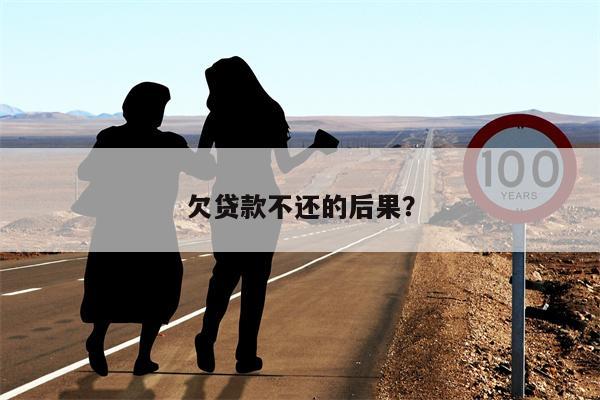 欠贷款不还的后果?
