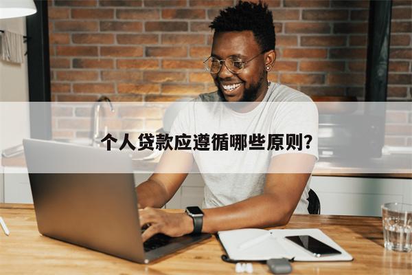 个人贷款应遵循哪些原则?