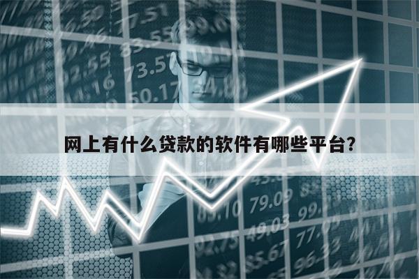 网上有什么贷款的软件有哪些平台?