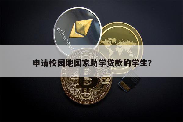 申请校园地国家助学贷款的学生?