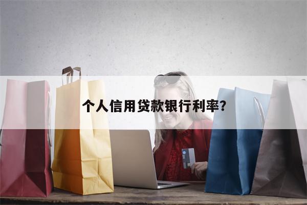 个人信用贷款银行利率?