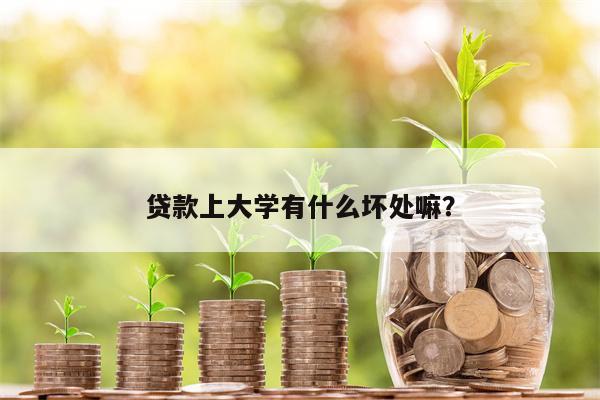 贷款上大学有什么坏处嘛?