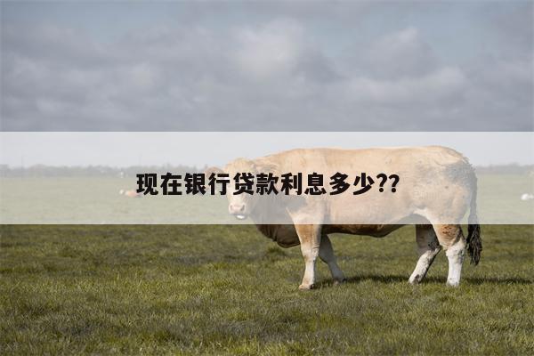 现在银行贷款利息多少??