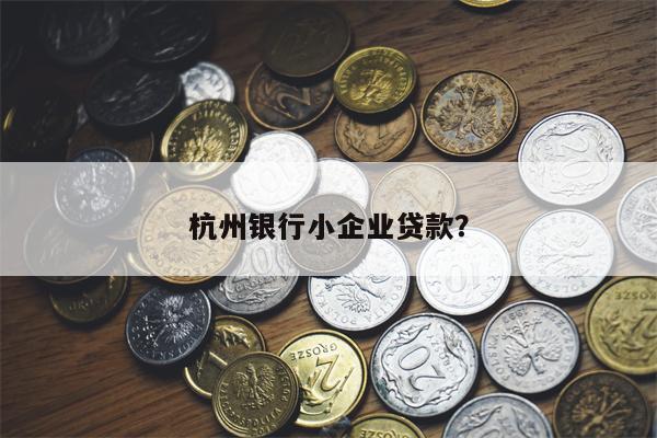 杭州银行小企业贷款?