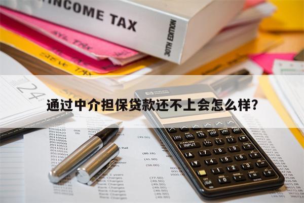 通过中介担保贷款还不上会怎么样?