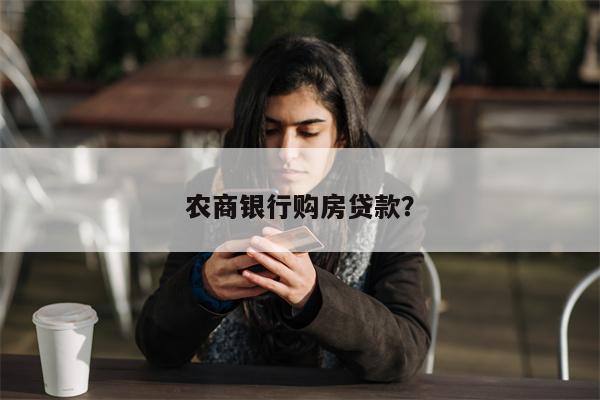农商银行购房贷款?