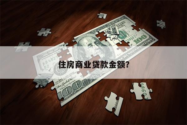 住房商业贷款金额?