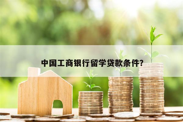 中国工商银行留学贷款条件?