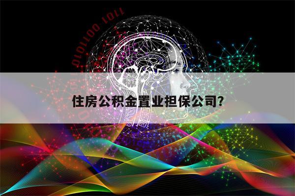 住房公积金置业担保公司?