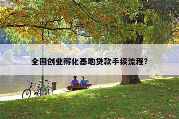 全国创业孵化基地贷款手续流程?