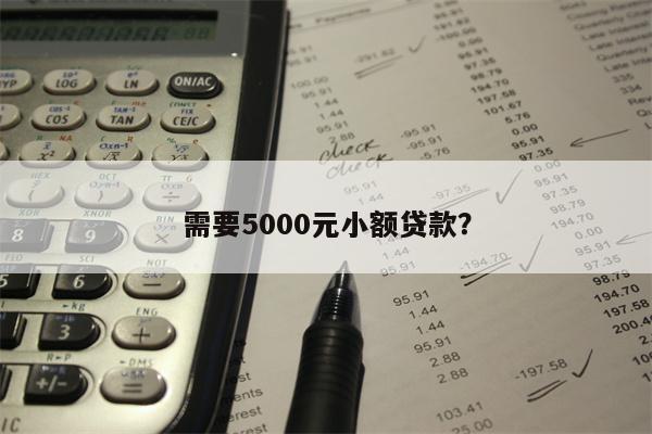 需要5000元小额贷款?
