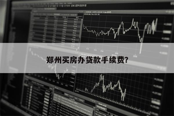 郑州买房办贷款手续费?