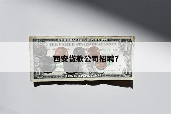 西安贷款公司招聘?