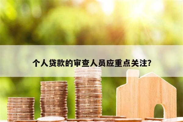 个人贷款的审查人员应重点关注?