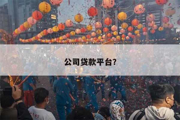 公司贷款平台?