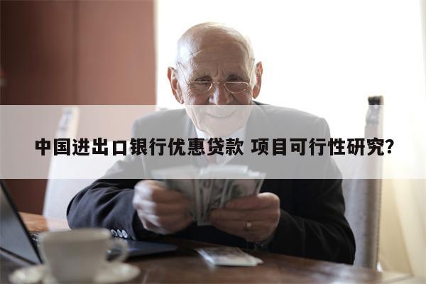 中国进出口银行优惠贷款 项目可行性研究?