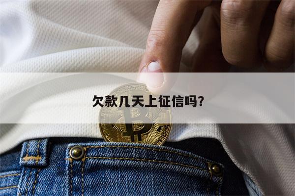欠款几天上征信吗?