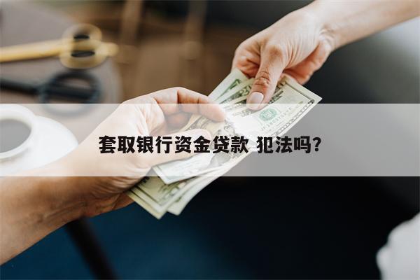 套取银行资金贷款 犯法吗?