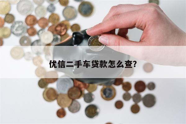 优信二手车贷款怎么查?