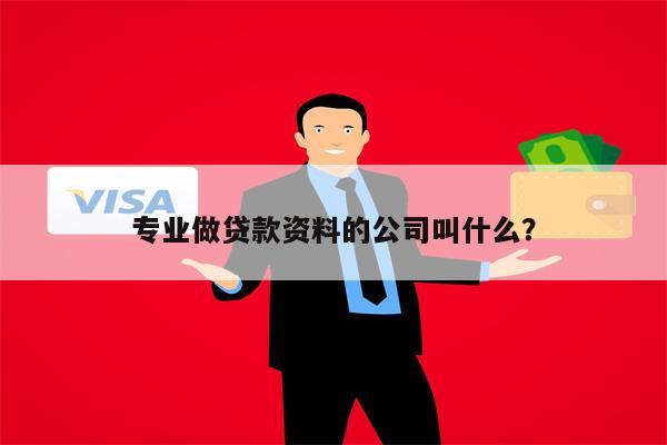 专业做贷款资料的公司叫什么?