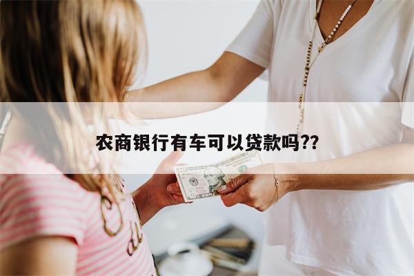 农商银行有车可以贷款吗??