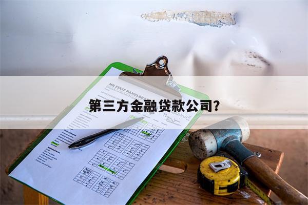 第三方金融贷款公司?