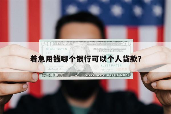 着急用钱哪个银行可以个人贷款?