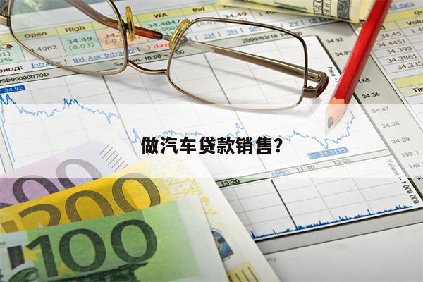 做汽车贷款销售?